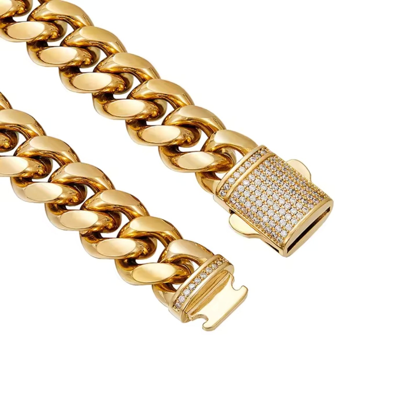 Miami style Cuban link chain bracelets